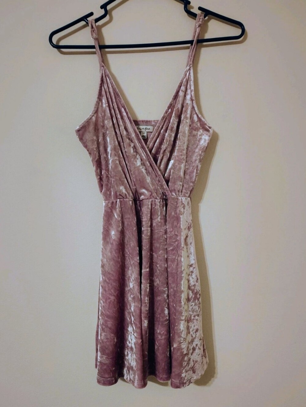 Love, Fire. Women’s Lilac Purple Velvet Mini Dress